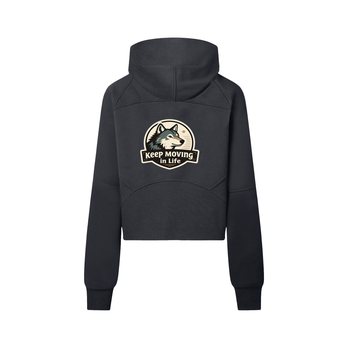 Cropped Half-Zip Hoodie