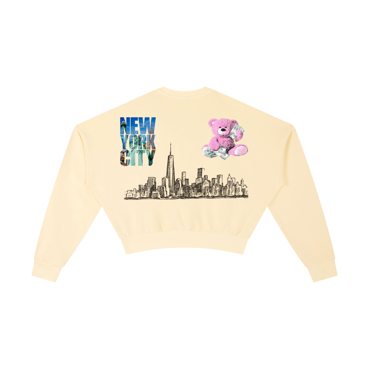 Vintage Washed Cropped Sweatshirt