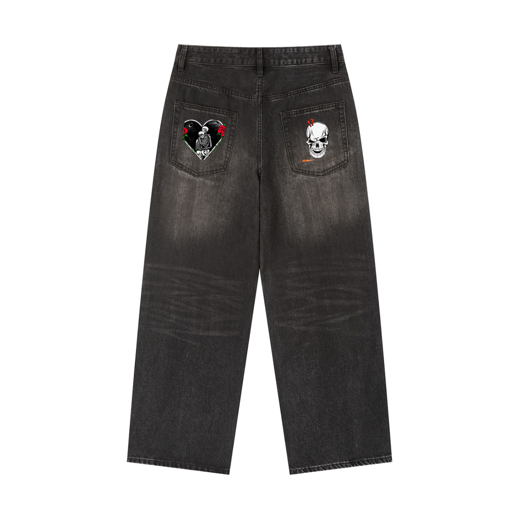 Vintage Wash Heavyweight Denim Jeans