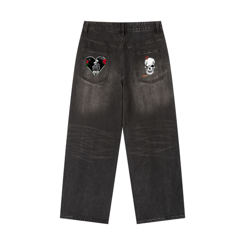 Vintage Wash Heavyweight Denim Jeans