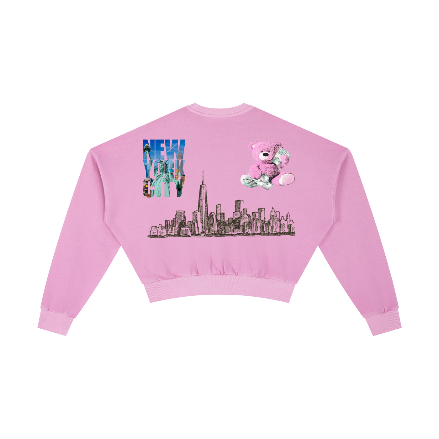 Vintage Washed Cropped Sweatshirt