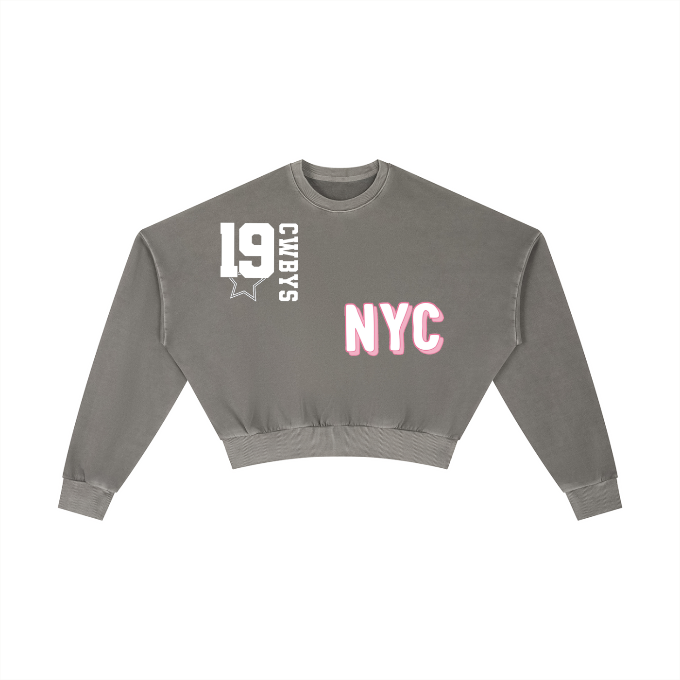Vintage Washed Cropped Sweatshirt