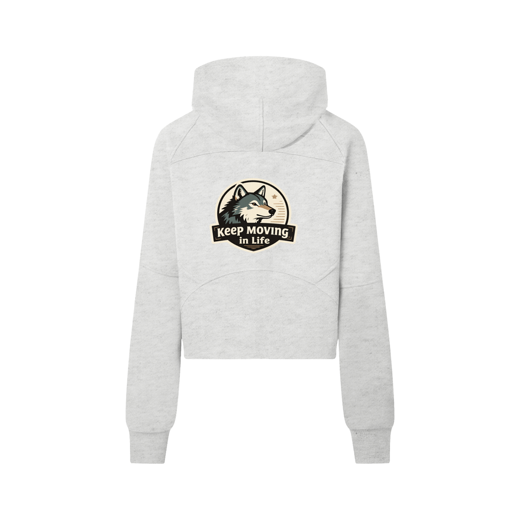 Cropped Half-Zip Hoodie