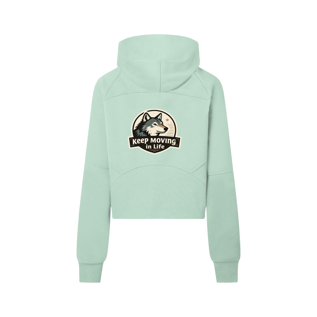 Cropped Half-Zip Hoodie