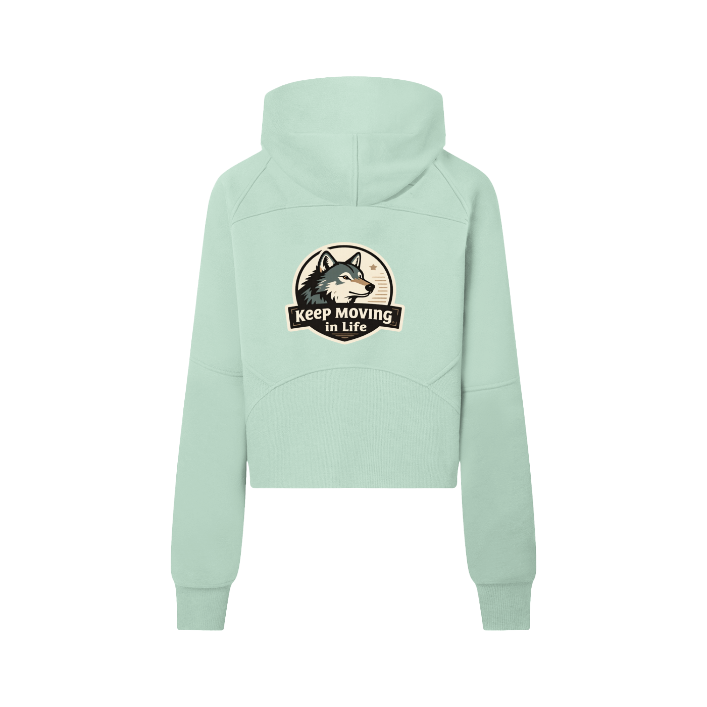 Cropped Half-Zip Hoodie